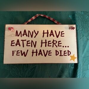 Vintage wooden sign